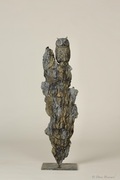 sculpture de petit-duc, sculpture en bronze, sculpture de hibou, hibou, chouette, nocturne, petit duc scops