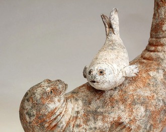sculpture de phoque, veau marin, phoque, Olivia Tregaut Sculpture