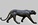 Nout, déesse de la nuit, jeune panthère noire, panthère noire, félin, fauve, sculpture en bronze, panthère en bronze, sculpture de panthère