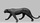 Nout, déesse de la nuit, jeune panthère noire, panthère noire, félin, fauve, sculpture en bronze, panthère en bronze, sculpture de panthère